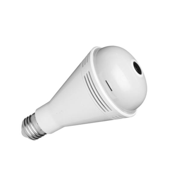 Quality Automatic Alarm Dual Light E27 Bulb Camera , Wireless IR Camera Home Monitoring for sale