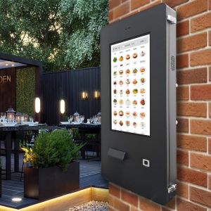 24 Inch 1500nits Outdoor Dual Wifi 2.4G 5G Self Service Kiosk Scanner Printer