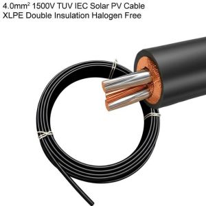 4.0mm2 1500V TUV IEC Solar PV Cable XLPE Double Insulation Halogen Free