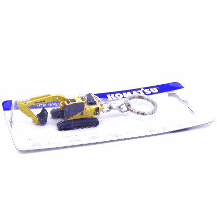 Quality Excavator Keychain Dual Function Miniature Model Collector Gift 2.8cm Realistic Design Durable for sale