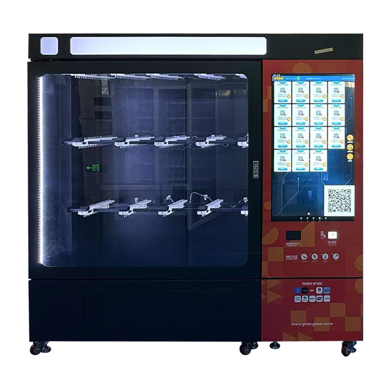 Automated Clothes Vending Machine with Hanging Slot Multiple Payment Systems and