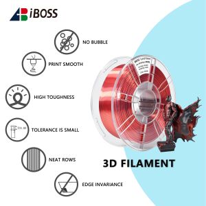 PLA+Dual Color Filament 1.75mm Silk Red Black PLA+ 3D Printer Filament Bubble