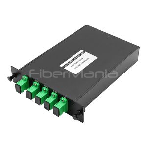 Compact LGX Box PLC Splitter 1x4 For FTTH Passive Optical Network