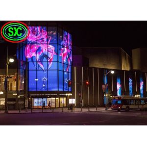 P10 Advertising transparent video glass screen transparent window display