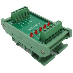 4 Channels DC 24V PLC Amplifier Plate Board PNP Input NPN Output Opto-isolated