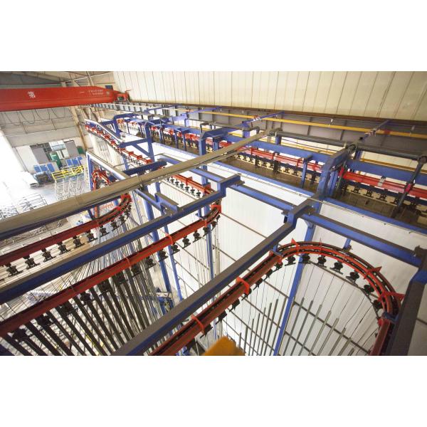 LPG Heating System Famous Brand Burner Vertical Powder Coating Line Of Aluminium