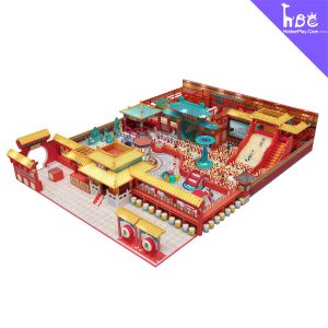 Wholesale Jungle Theme Indoor Playground for Kids 2-12 Years with Slides and Ball Pit from china suppliers