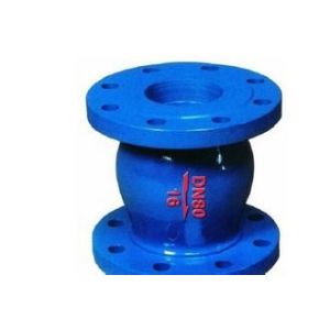 DI Construction Flanged Ball Check Valve Axial Disc Applications Pumping