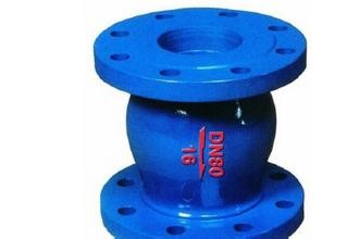DI Construction Flanged Ball Check Valve Axial Disc Applications Pumping