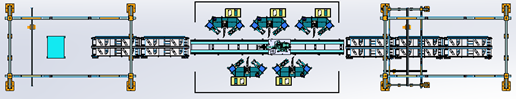 Fully Automatic Welding Production Line For Semi Trailer Suspension Parts