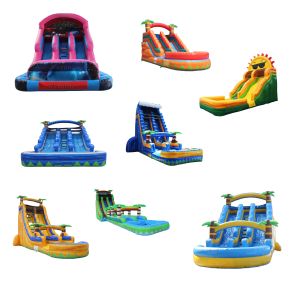 Shopping Center Must-Have Luxury White Inflatable Bouncy Slide for Community