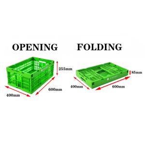 Sustainable Plastic Storage Containers Box Collapsible Crates Stackable Moving