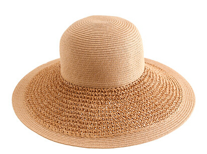 TEXTURED SUMMER STRAW HAT