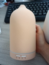 HOMEFISH PP Ceramic Aromatherapy Ultrasonic Aroma Humidifier 2.4MHz