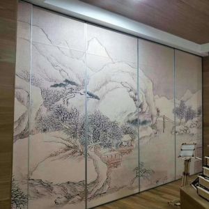65MM Modern Sliding Wall Diy Painted Movable Partition Walls For Meeting Room