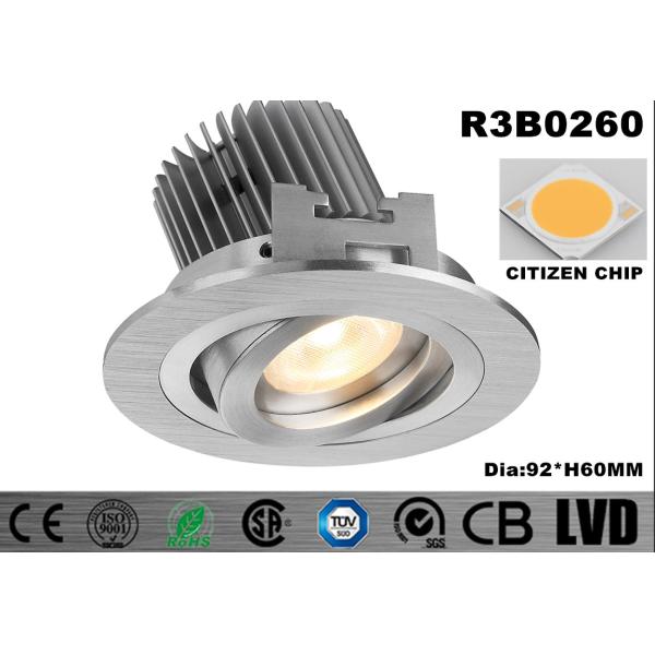 Quality 3000K Indoor LED Spot Downlights IP20 Round Adjustable Dim LED Down Lights for sale