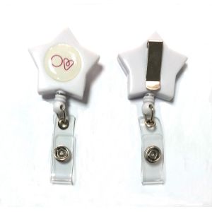Buy cheap Unique Star Badge Holder Reels Decorative For Conference / Exhibition from wholesalers