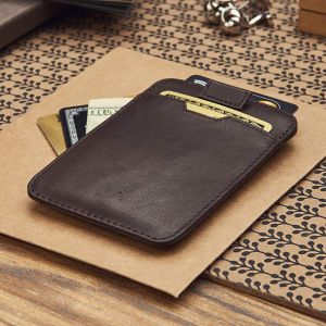 Fashion Style Rfid Blocking Men's Pu Leather Wallet with Zipper and Card Holder