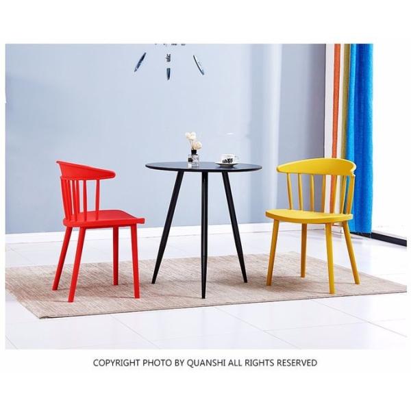 Room Modern Minimalist Style Stackable 41cm Plastic Dining Chairs