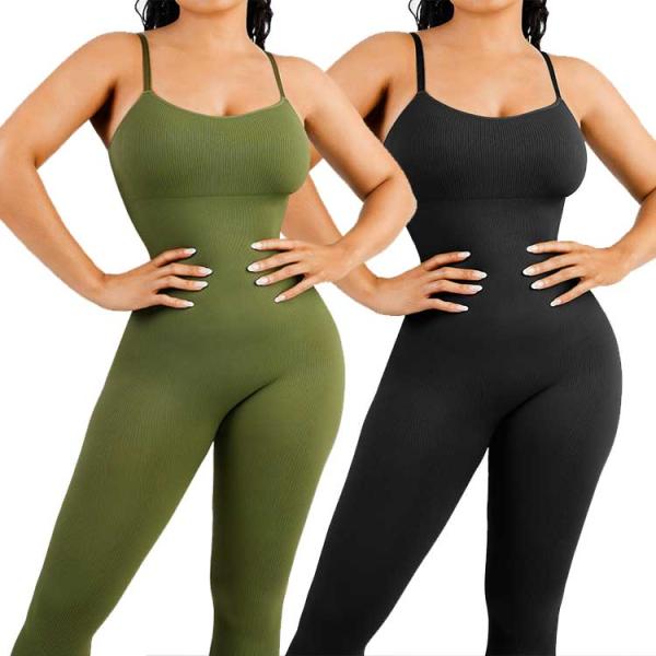 Standard Thickness Hexin Tummy Control Seamless Summer Jumpsuit Shapewear 0.2kg