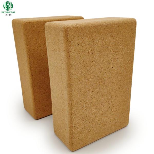 Organic and Durable Custom Eco-Friendly Natural Non-Slip Cork Yoga Brick for a Hypoallergenic and Antifungal Practice