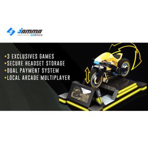 Kids VR Motorcycle Games Online Multiplayer With 24 Inch Screen Galvanized Steel