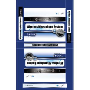 LS-4800 4 channels UHF wireless microphone system with LCD color screen 4MICS /