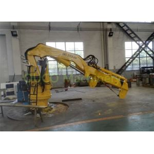 Vessel Hydraulic Deck Crane Folding Boom High Efficiency Low Power Consumption