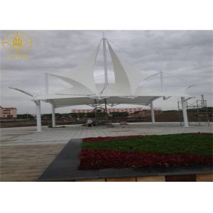 Steel Structure PVDF Material Landscape Canopies Structures For Garden