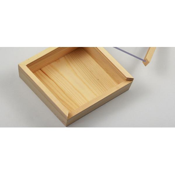 Small Brown Handmade Wooden Boxes , Bamboo Wood Box With Clear Sliding Lid