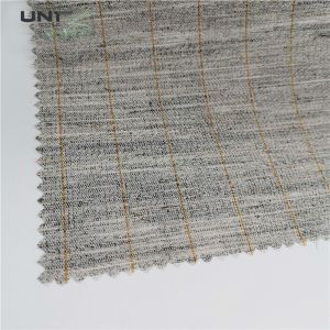Plain Twill Plain Single / Double Sided Hair Interlining Fusing Knitted