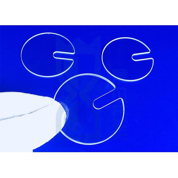 Quality 1200C Polished Quartz Glass Disc SIO2 Precision Machining for sale