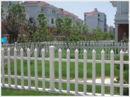 70mm×73mm Garden Guard Rails，Steel PVC Guardrail 1200mm