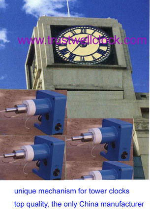 big strong movement for outdoor opendoor tower clocks 7.5m 8m 9m 12m diameters -