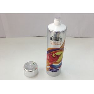 Squeezable Coating AL Laminated Toothpaste Containers With Metallic Round Cap
