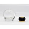 Modern Minimalist Design Round Decorative Glass Perfume Bottles 100ml With Black Cap for sale
