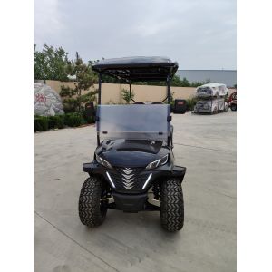 High Quality 6 Seater Golf Carts Electric Buggy Black Color Lithium Battery