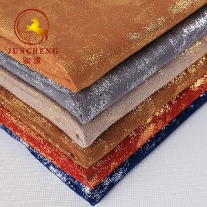 Wholesale Good quality luxurious Bronzing Suede Fabric for Garment from china suppliers