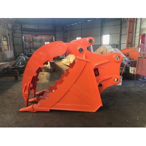 Loading Scrap Q345 SANY PC Excavator Hydraulic Thumb Bucket
