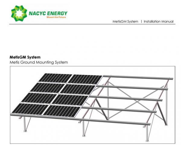 Nacyc Designed Large Scale Solar Deployment Ground Mount System PV Energy Mounting Structure