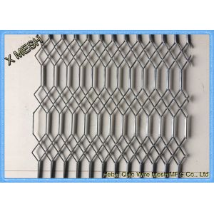 Flattened Expanded Metal Wire Mesh / Expanded Mesh Screen Wear Resistance