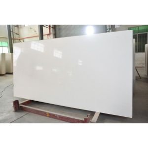 7.5Mohs White Carrara Quartz Stone For Living Room Floor Tiles