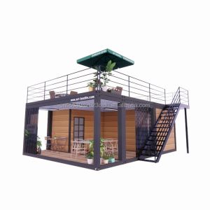 Wholesale 20 Foot Wooden Deluxe Garden Studio Flat Package Assembly 2 Bedroom Container Mobile House with Aluminum Alloy Windows from china suppliers