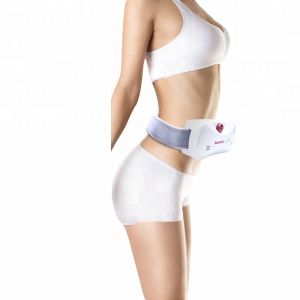 White Elastic Abdominal Vibration Belt 50Hz-60Hz Stomach Massage Belt