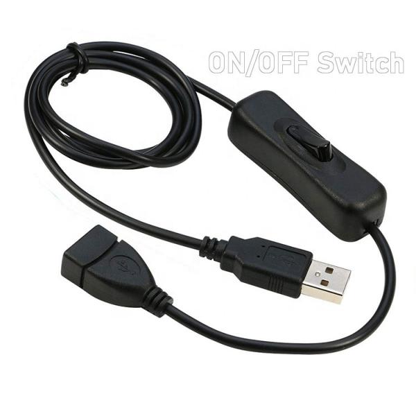 Quality Power ON OFF Data Charging Male to Female USB Switch Cable for Led Lamp Computer for sale