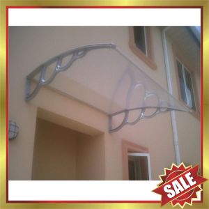 beautiful modern big size villa building rain sun window door polycarbonte pc