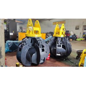 Customized Excavator Log Grab & Mechanical Grapple& Orange Peel Grab