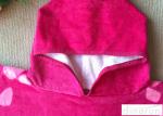 Easy Clean Customized Hooded Beach Towels Pink For Birthday / Holiday