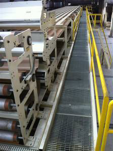 Dpack Triple Layer Conveyor Bridge With Two Hand Railings , Stairs Three Groups
