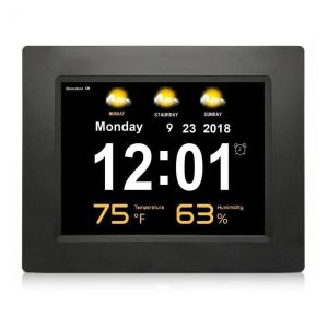 800x600 Digital Calendar Clock 5V 1A Greeting Card Folder